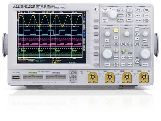 Oscilloscope �volutif 300, 400, 500MHz, 2 / 4 voies : HMO3002 / HMO3004 -> HAMEG