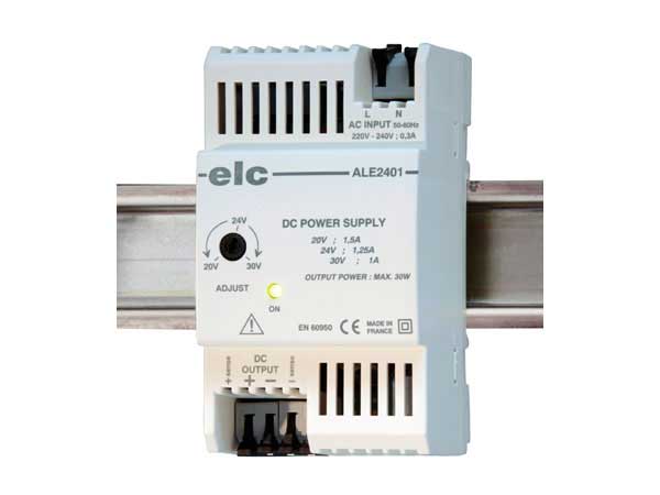 Alimentation d'�quipement 24V 1,25A 30W (Ajustable 20 � 30V et de 1,5 � 1A) : ALE2401 -> ELC