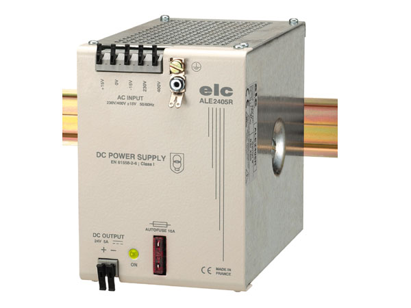 Alimentation d'�quipement redress�e filtr�e 24V 5A : ALE2405R -> ELC