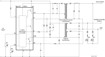Alimentation avec MOSFETs int�gr� haute tension : HiperTFS -> POWER INTEGRATIONS