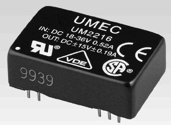 005W / 1 � 2 Sorties / S�rie UM2200 / 31.8x20.3x13.7 mm -> UMEC