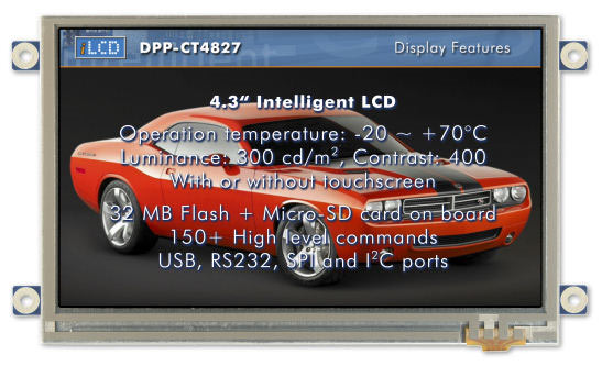 Module tactile couleur 4.3" 480 x 272 : DPP-CT4827 -> DEMMEL