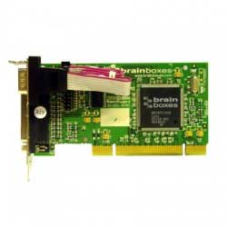 Carte S�rie PCI low profile 1 Port RS-232 avec Port Imprimante Parall�le LPT : UC-464 -> BRAINBOXES