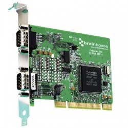 Carte S�rie PCI 1 Port RS-232 + 1 Port RS-422/485 avec un d�bit de donn�es de 1 Megabaud : UC-357 -> BRAINBOXES