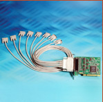 CARTE UNIVERSELLE 8 PORTS RS232 : UC-275 -> BRAINBOXES