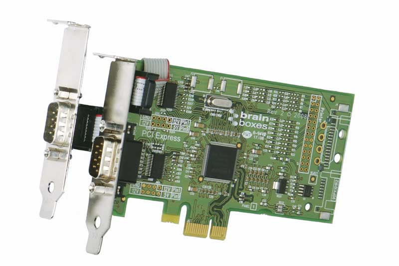 Carte PCI Express Low Profile 1+1 Ports RS232 : PX-101 -> BRAINBOXES