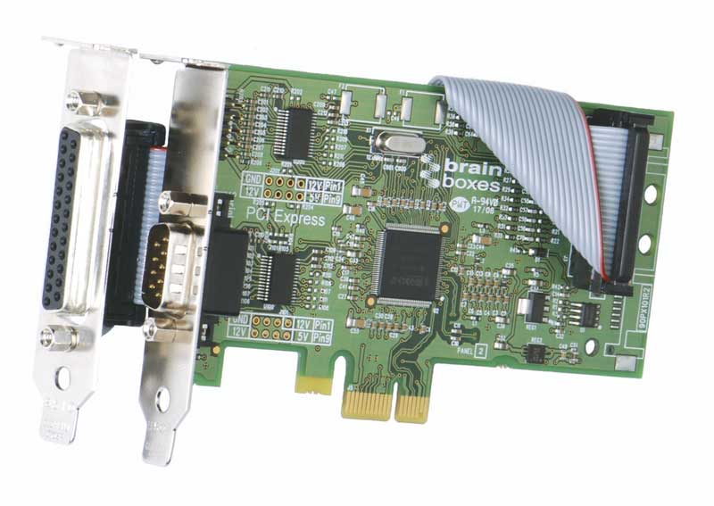 Carte PCI Express Low Profile 1+1 Ports RS232 : PX-203 -> BRAINBOXES
