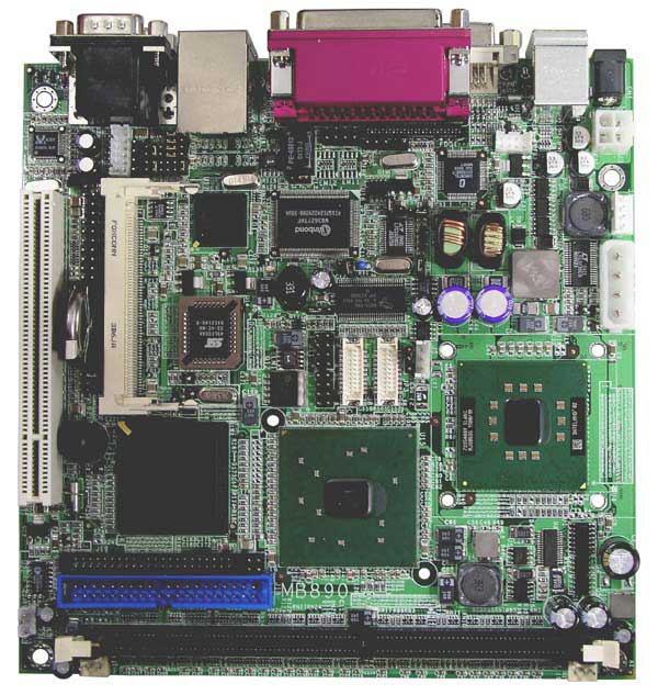 Intel 855GME Pentium M Mini ITX Motherboard : MB890