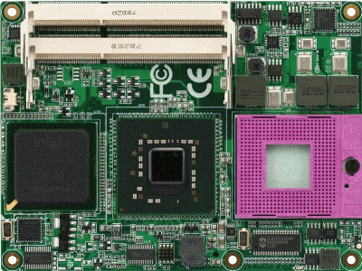 COM Express CPU Module with Intel Core 2 Duo/ Celeron M (Socket-P Based) Processors : COM-45SP -> AAEON