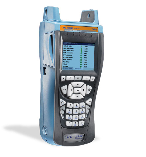Testeur cuivre 30MHz et Triple Play : AXS 200/625