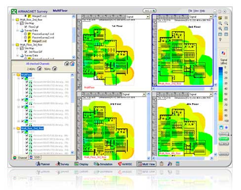 Analyseur WIFI Survey et PRO -> AIRMAGNET