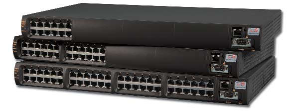 Convertisseur PoE Gigabit 30w/port pour future norme de termineaux haute puissance et 802.3at, 1, 6, 12, 24 ports : S�rie 7000G