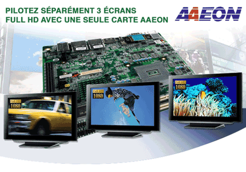 Pilotez 3 ecrans separement
