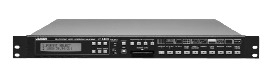 LT443D G�n�rateur de mire modulaire : HD-SDI, SD-SDI, Black, Composite, Audio analogique et num�rique -> LEADER