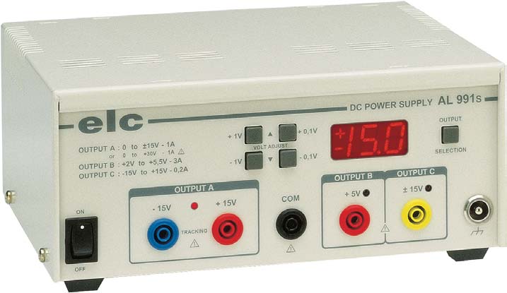 Alimentation r�glable 0 � �15V 1A, 2 � 5,5V 3A, -15 � + 15V 0,2A : AL991S -> ELC