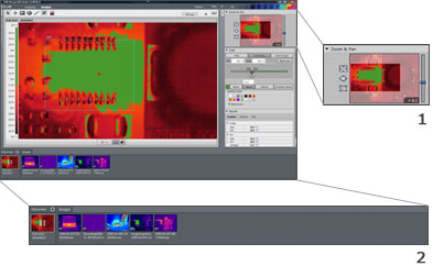 Logiciel QuickPlot et FLIR ResearchIR :  visualise les mod�les thermiques pour la R&D