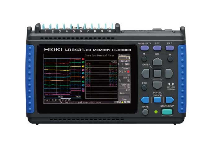 LR8431-20 : Enregistreur ultra-portable Tension et temp�rature Multivoies