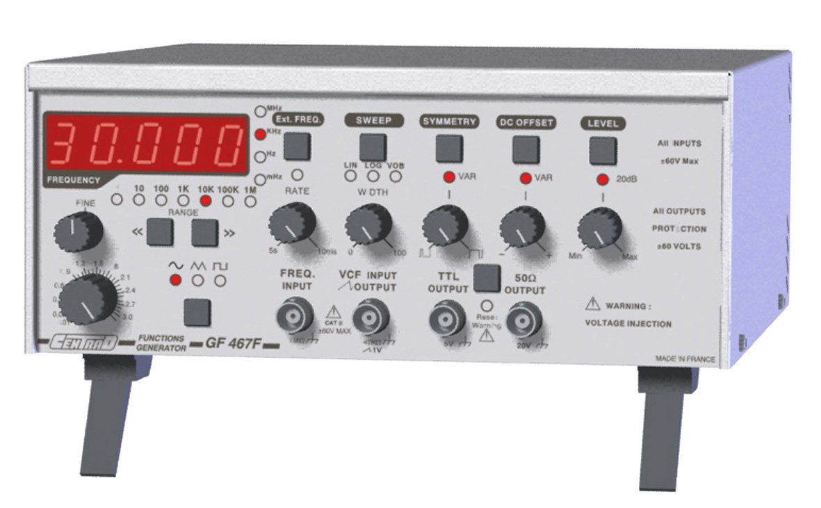 GF467F : g�n�rateur de fonction 0.01Hz � 3MHz sans sortie