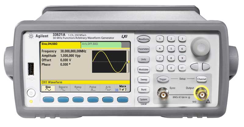 G�n�rateur de fonctions / signaux arbitraires / impulsions 30 MHz : 33521A / 33522A