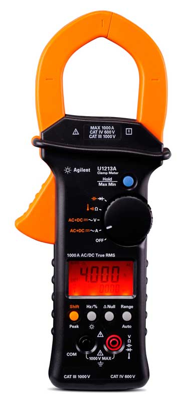 Pince de courant 1000A TRMS courant AC+DC : U1213A -> AGILENT TEST et MESURE