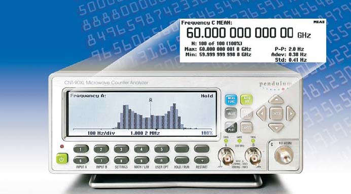 CNT90XL : Compteur - fr�quencem�tre : 27, 40, 46 ou 60 GHz -> PENDULUM