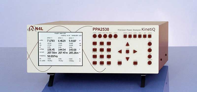 Analyseur de puissance haute pr�cision de 10 mHz � 2 MHz, 20 types de mesures : PPA2500 series -> Newtons 4th Ltd