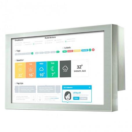 IP65 Stainless Chassis w12.1" : ISCH12W5-WXGA
