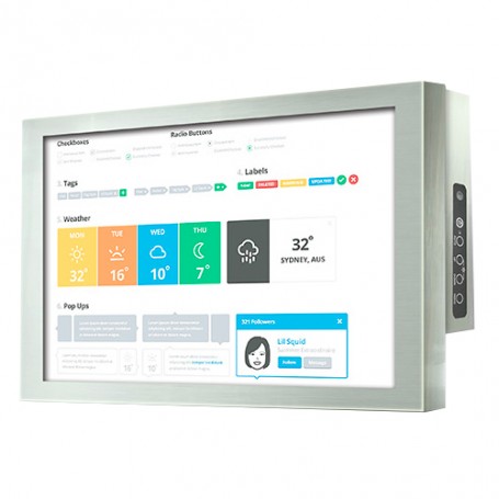 IP65 Stainless Chassis w24" : ISCH2405-FHD