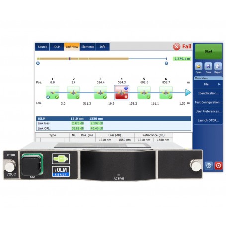 Module OTDR pour les tests quotidiens sur le terrain : FTBx-720C