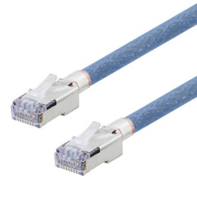 Câble bleu RJ45 Ethernet aérospatial de catégorie 5e (SF/UTP FEP) : Série T5A