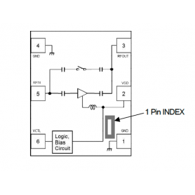 Amplificateur faible bruit de 4900MHz à 5950MHz : NJG1182-UX2