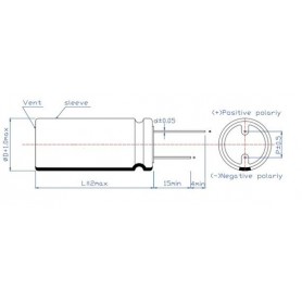 Supercondensateur radial 2,7 V / 3.0 V / 5,5 V : Série SC