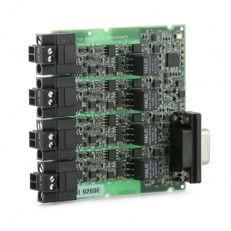 781120-10 : NI 9269E Module de sortie pour mesure de tension, 4 voies, ±10 V isolé entre les voies, Carte uniquement (par 10)