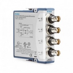 779680-03 : NI-9234 Module d'entrée de mesure acoustique et vibratoire de la Série·C, 4 voies, 51,2 kéch./s, IEPE et AC/DC