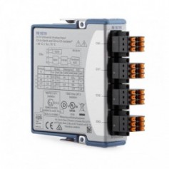 779781-01 : NI 9219 Module d'entrée analogique universel 4 voies, 24 bits, 100 éch./s /voie, ±60V, isolé entre les voies