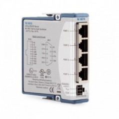 779891-01 : NI 9870 Module série 4 ports, RS-232 avec 4 connecteurs 10P10C-câbles DE9