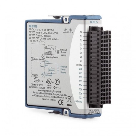 779801-01 : NI 9375 Module d'E/S numériques de la Série C, 16 voies DI, 16 voies DO