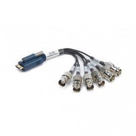 786979-01 : Câble de dérivation mini-HDMI vers 6 BNC pour CLK IN, CLK OUT et PFI 0-3, 15 cm