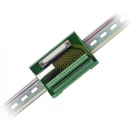 778673-01 : Bloc de connexion à vis Sub-D 37 broches avec montage horizontal sur rail DIN