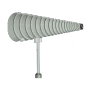 Antenne spirale conique à polarisation  (LHCP) fonctionnant de 0.2 GHz à 1 GHz : DS-CP-210-LHCP