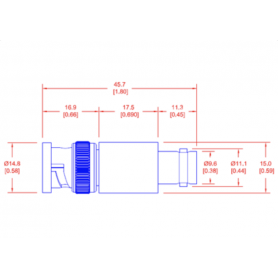 Atténuateur fixe (2 - 20 W) (DC-18 GHz) :  Série PFA