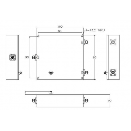 Diplexer : MD2500M20W2D