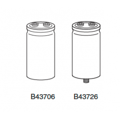Condensateur Electrolytique Aluminium "Screw-Type" : B43706, B43726