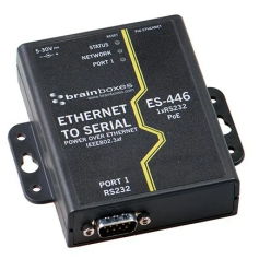 Adaptateur Ethernet vers port série 1 RS232 PoE : ES-446