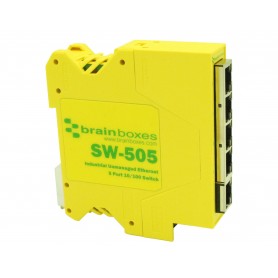 Commutateur industriel compact Ethernet 5 ports montable sur rail DIN : SW-505