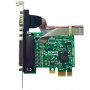 Carte série 1 port RS232 PCI Express avec port imprimante parallèle LPT : PX-475