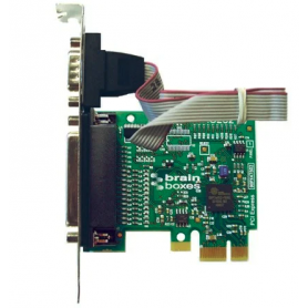 Carte série 1 port RS232 PCI Express avec port imprimante parallèle LPT : PX-475