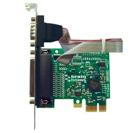 Carte série 1 port RS232 PCI Express avec port imprimante parallèle LPT : PX-475