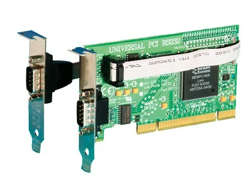 Carte PCI Express vers RS232, 2 ports DB9, par