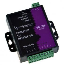 Ethernet à 8 lignes d'E/S numériques : ED-008